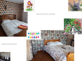 Zwei Schlafzimmer in einem Einfamilienhaus im Grünen